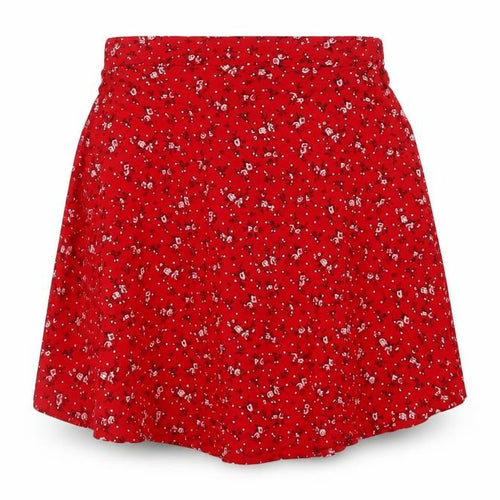 PRETTYLITTLETHING Womens Red Floral Viscose A-Line Skirt Size 10