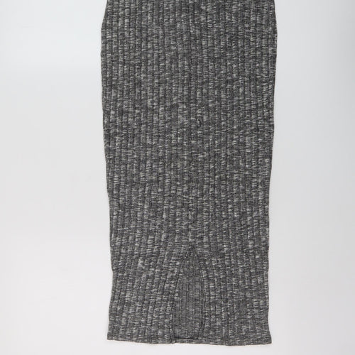 Sundar Bay Womens Grey Polyester Straight & Pencil Skirt Size S