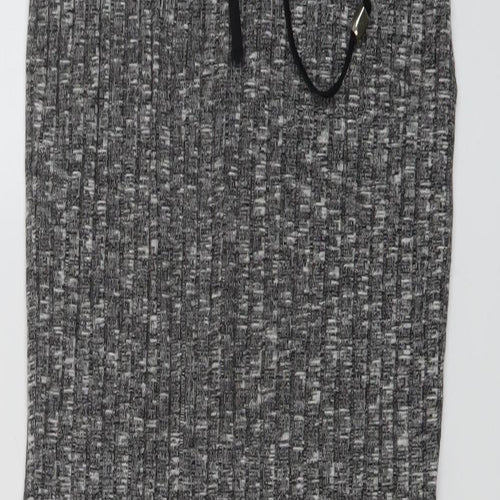 Sundar Bay Womens Grey Polyester Straight & Pencil Skirt Size S