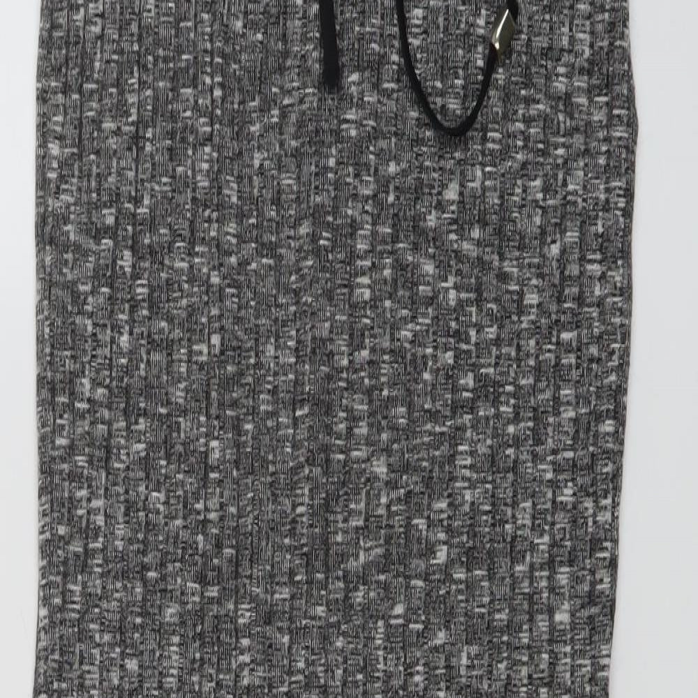 Sundar Bay Womens Grey Polyester Straight & Pencil Skirt Size S