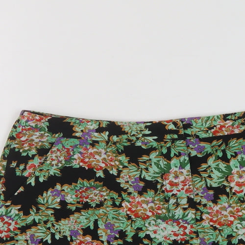 Topsjhop Womens Multicoloured Floral Polyester Chino Shorts Size 10 L3 in Regular Zip