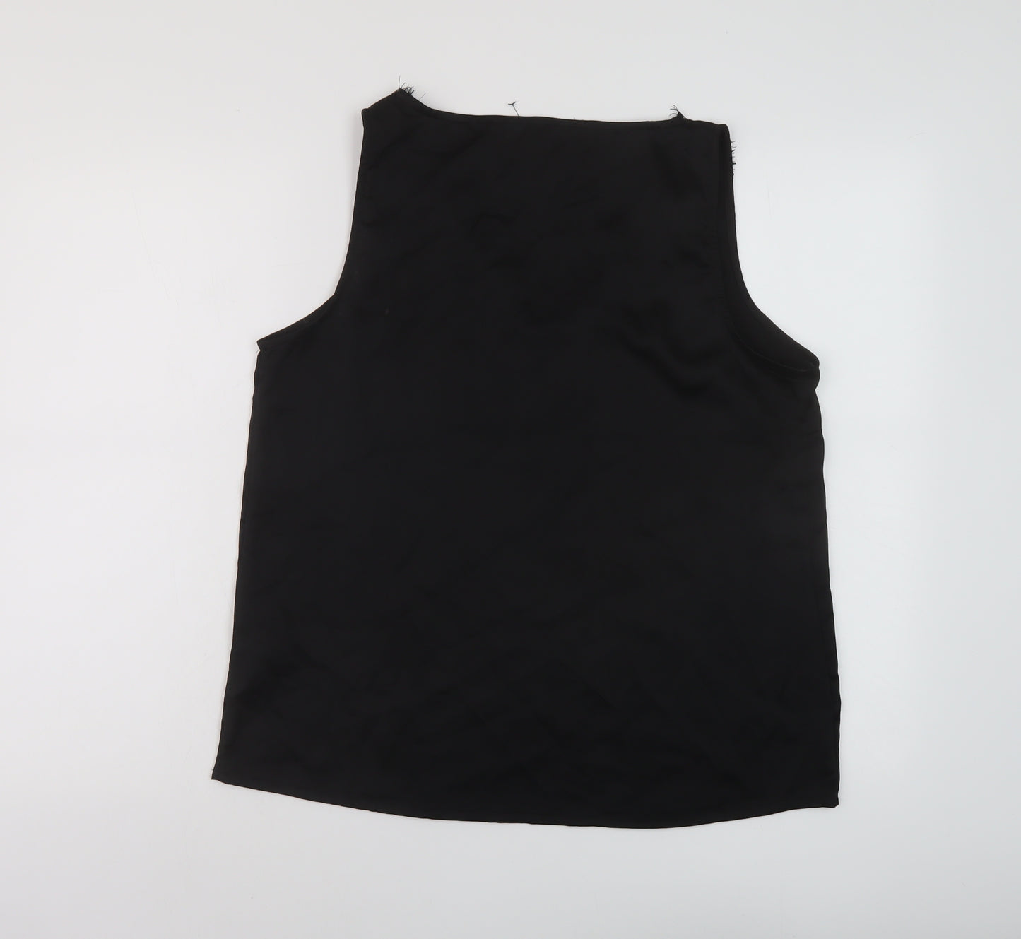 Lipsy Womens Black Polyester Basic Tank Size 14 V-Neck