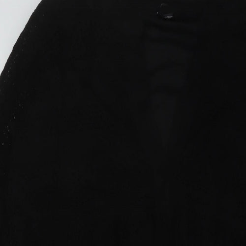 VERO MODA Womens Black Polyester A-Line Size M V-Neck Pullover