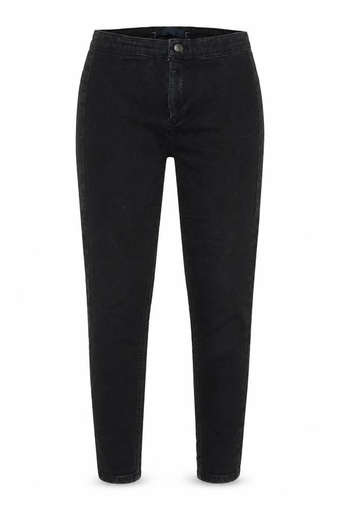Topshop Womens Black Cotton Skinny Jeans Size 28 in L30 in Regular Zip