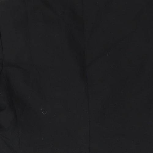 Hornes Mens Black Polyester Jacket Suit Jacket Size 36 Regular