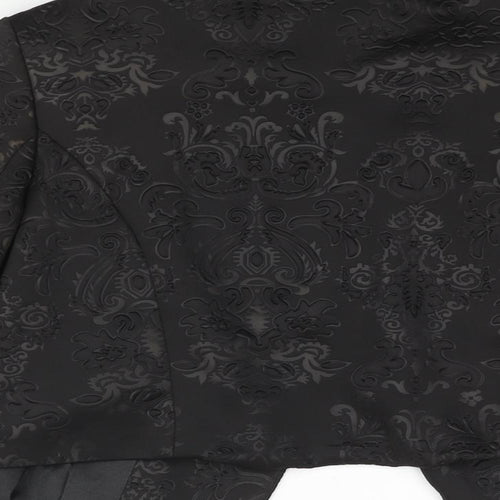 Klass Womens Black Geometric Jacket Size 12