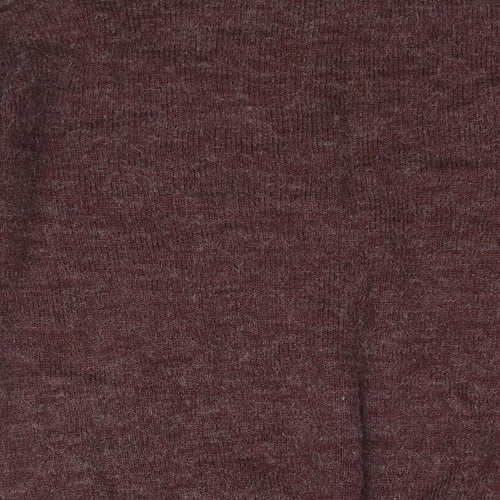 ICHI Womens Brown Mock Neck Acrylic Pullover Jumper Size XS