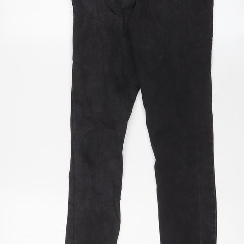 Denim & Co. Womens Black Cotton Skinny Jeans Size 10 L29 in Regular Zip