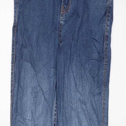 Fat Face Girls Blue Cotton Skinny Jeans Size 10-11 Years L26 in Regular Zip - Adjustable waist