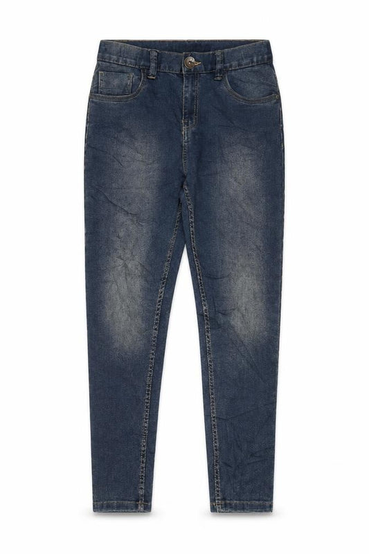 Urban Outlaws Girls Blue Cotton Skinny Jeans Size 12 Years L26 in Regular Zip - Adjustable waist