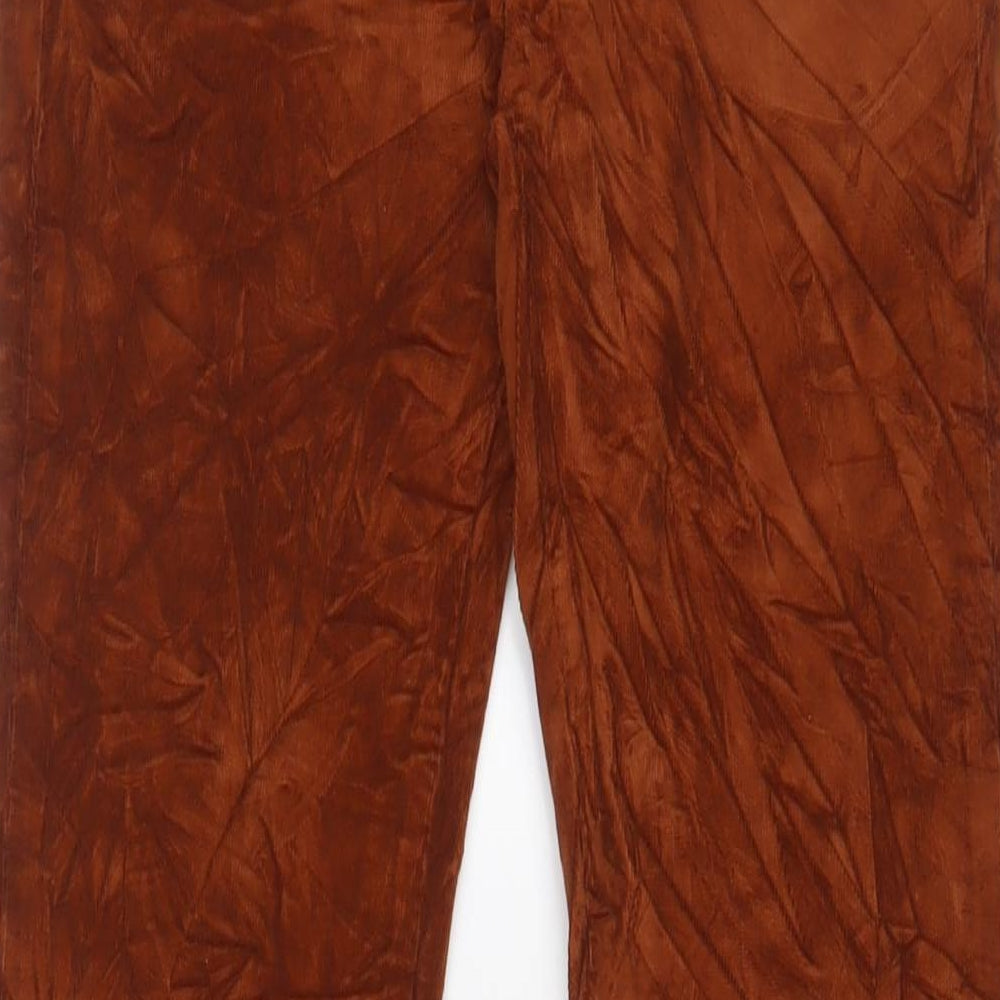 J Brand Womens Brown Cotton Trousers Size 26 in L24 in Regular Zip