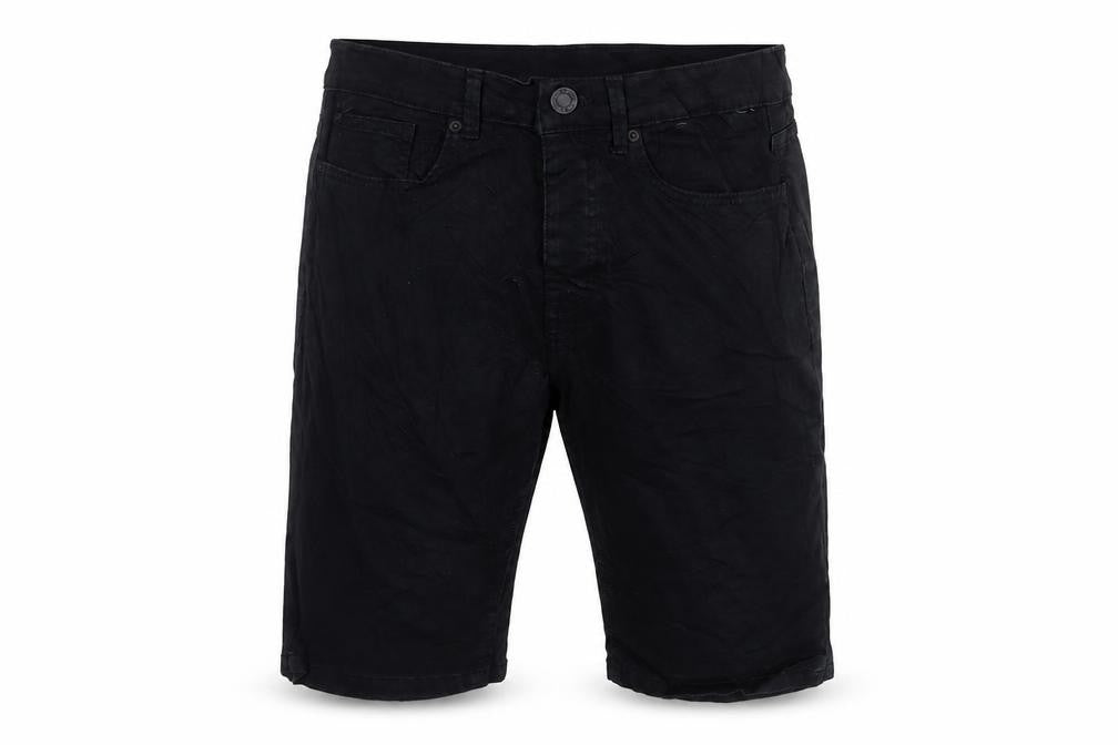 Denim & Co. Mens Black Cotton Bermuda Shorts Size 30 in L10 in Regular Button