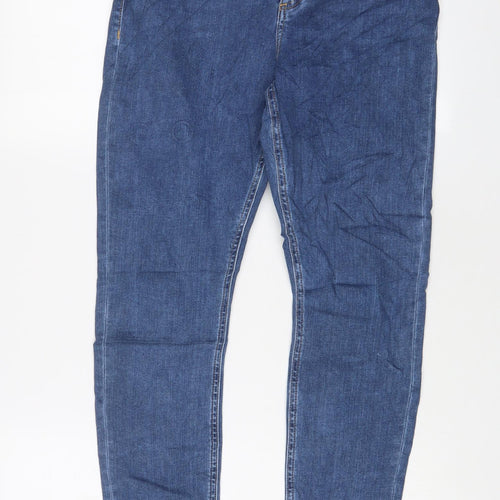 ASOS Womens Blue Cotton Skinny Jeans Size 30 in L32 in Regular Zip