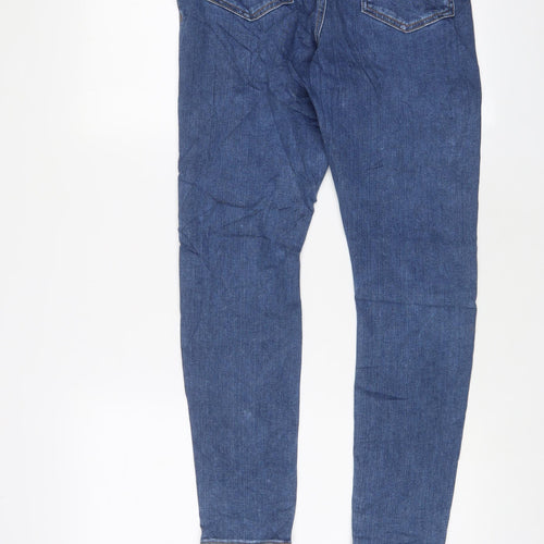 ASOS Womens Blue Cotton Skinny Jeans Size 30 in L32 in Regular Zip