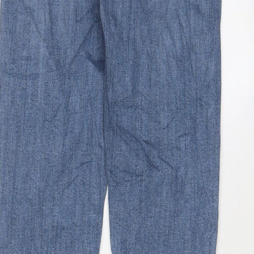 Topshop Womens Blue Cotton Skinny Jeans Size 28 in L32 in Regular Zip
