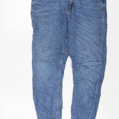 ASOS Womens Blue Cotton Skinny Jeans Size 32 in L26 in Regular Zip - Buckle
