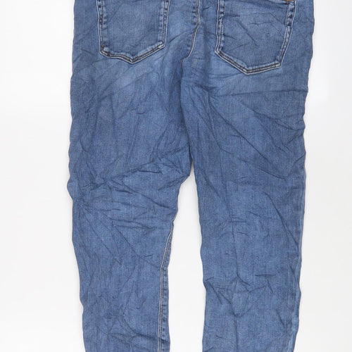 ASOS Womens Blue Cotton Skinny Jeans Size 32 in L26 in Regular Zip - Buckle