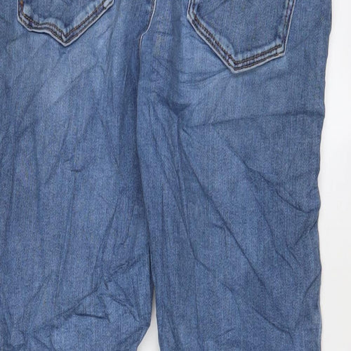 ASOS Womens Blue Cotton Skinny Jeans Size 32 in L26 in Regular Zip - Buckle
