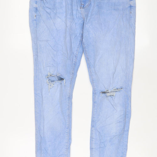Denim & Co. Womens Blue Cotton Skinny Jeans Size 36 in L30 in Regular Zip