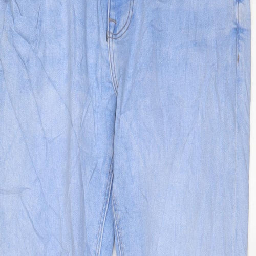 Denim & Co. Womens Blue Cotton Skinny Jeans Size 36 in L30 in Regular Zip