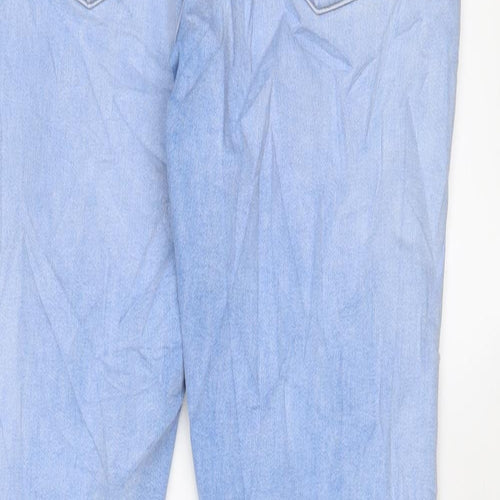 Denim & Co. Womens Blue Cotton Skinny Jeans Size 36 in L30 in Regular Zip