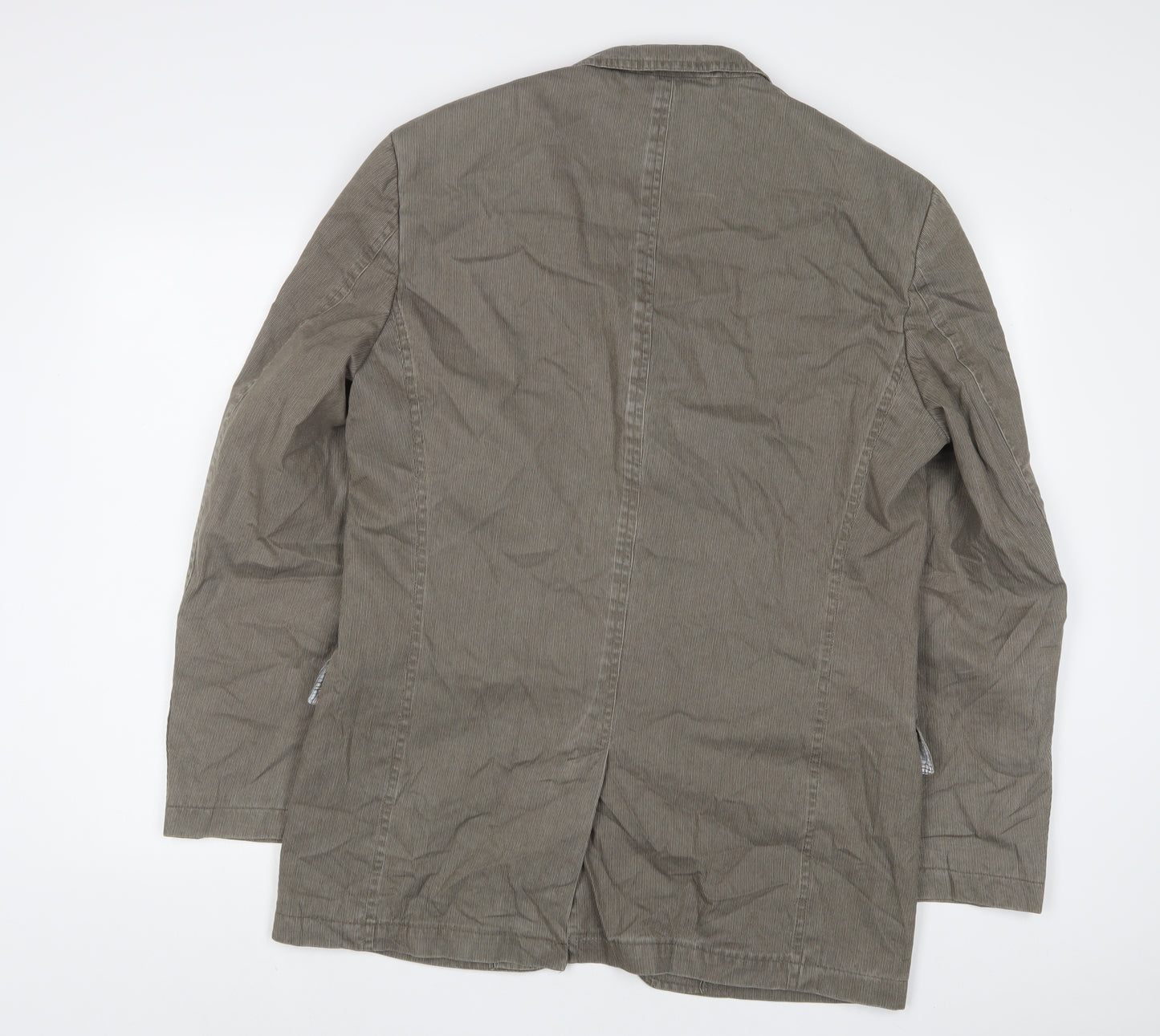 Blue Harbour Mens Grey Cotton Jacket Suit Jacket Size 40 Regular