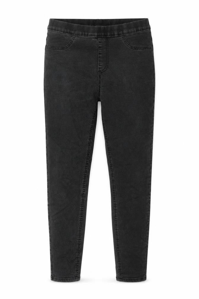 Marks and Spencer Womens Grey Cotton Jegging Jeans Size 12 L28 in Regular