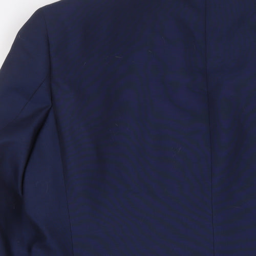 Marks and Spencer Mens Blue Polyester Jacket Suit Jacket Size 40 Regular