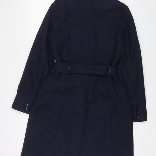 Gap Womens Blue Overcoat Coat Size M Button - Pockets