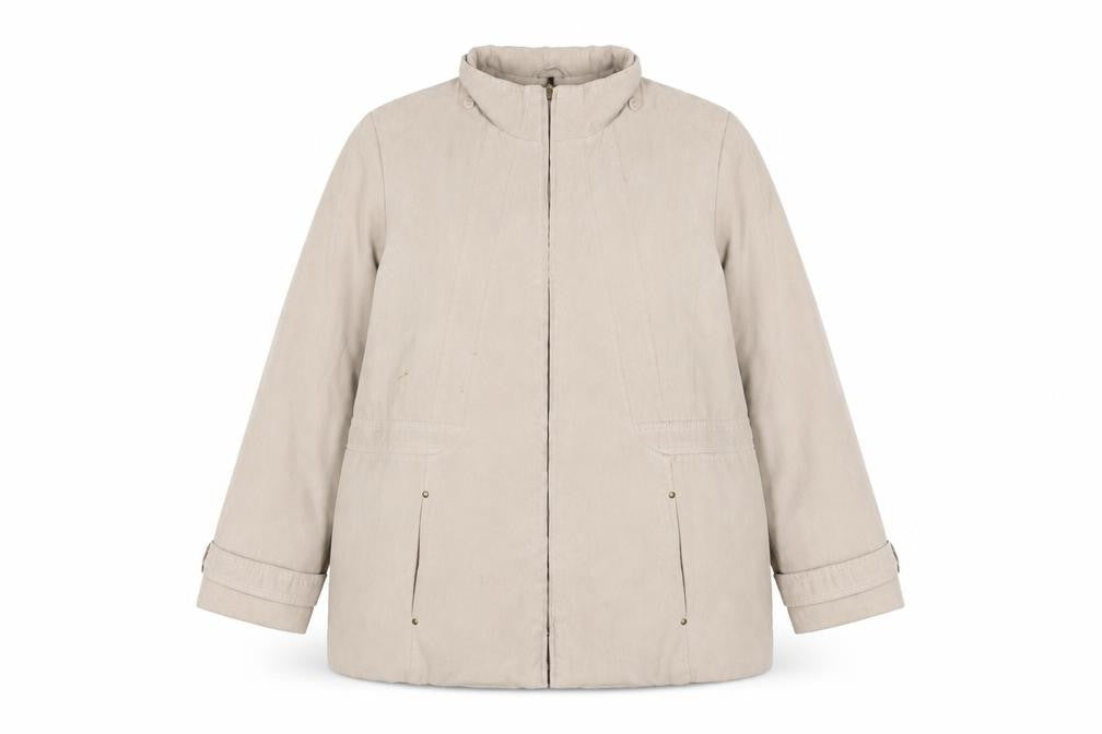 Bonmarché Womens Beige Jacket Size M Zip