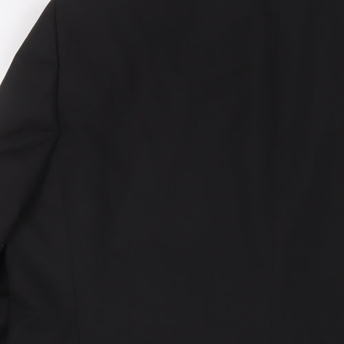 William & Browns Mens Black Polyester Jacket Suit Jacket Size 46 Regular - Inside pockets