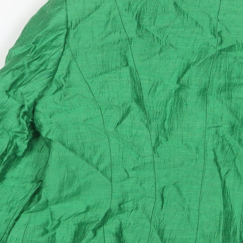 Precis Womens Green Jacket Blazer Size 8 Button