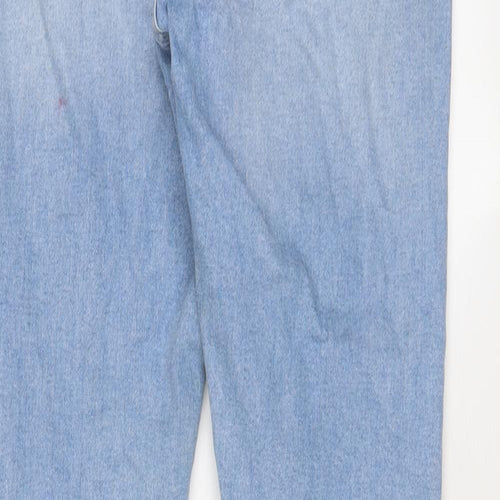 Topshop Womens Blue Cotton Skinny Jeans Size 30 in L32 in Regular Zip
