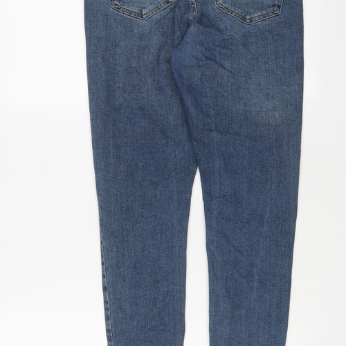 Topshop Womens Blue Cotton Skinny Jeans Size 30 in L32 in Regular Zip