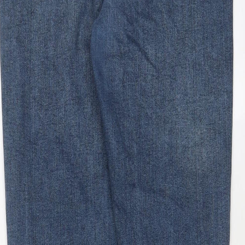 Topshop Womens Blue Cotton Skinny Jeans Size 30 in L32 in Regular Zip