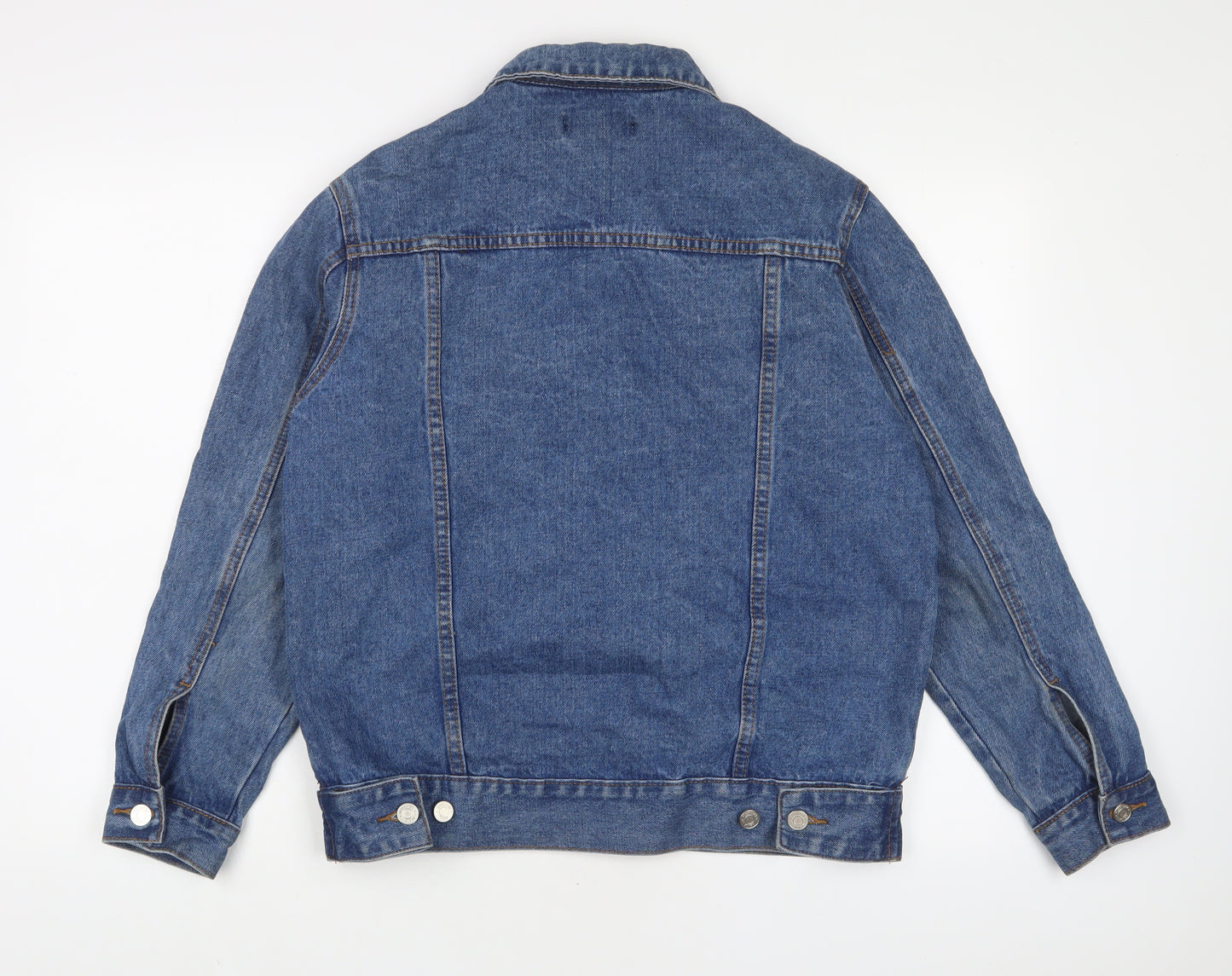 Missguided Womens Blue Jacket Size 6 Button