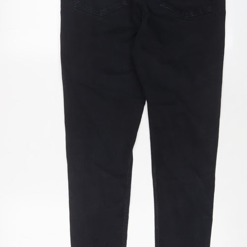 Topshop Womens Blue Cotton Skinny Jeans Size 32 in L34 in Regular Zip