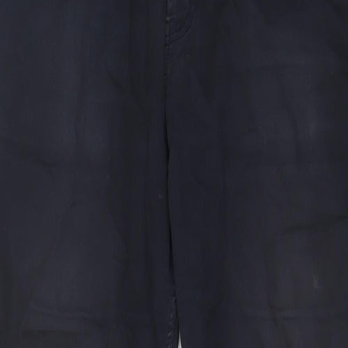 H&M Mens Blue Cotton Straight Jeans Size 33 in L31 in Slim Zip