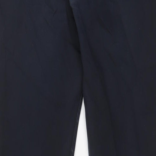 H&M Mens Blue Cotton Straight Jeans Size 33 in L31 in Slim Zip