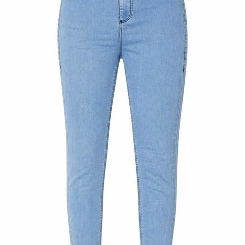 Topshop Womens Blue Cotton Skinny Jeans Size 28 in L30 in Regular Zip