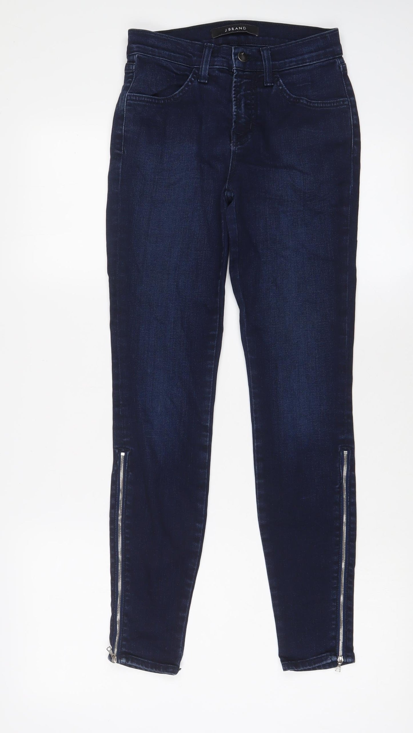 J Brand Womens Blue Cotton Skinny Jeans Size 24 in L27 in Regular Zip - Ankle zip