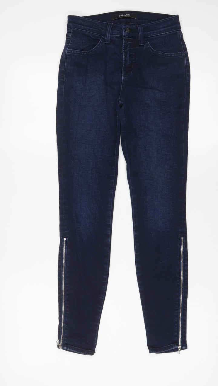 J Brand Womens Blue Cotton Skinny Jeans Size 24 in L27 in Regular Zip - Ankle zip