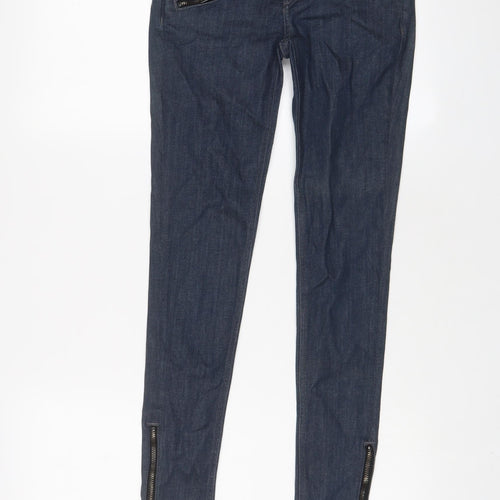 rag & bone Womens Blue Cotton Skinny Jeans Size 24 in L27 in Regular Zip
