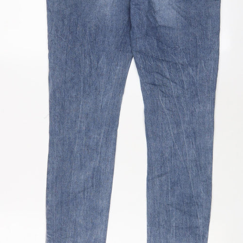 Gold Womens Blue Cotton Skinny Jeans Size XL L28 in Regular Zip