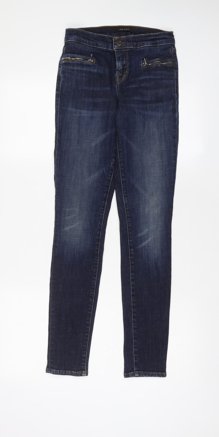 J Brand Womens Blue Cotton Skinny Jeans Size 24 in L29 in Regular Zip