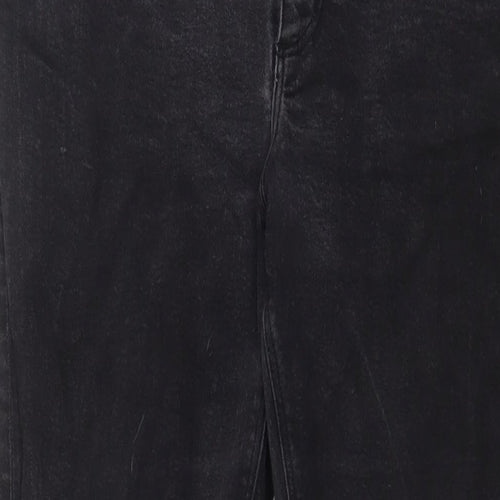 ASOS Mens Grey Cotton Straight Jeans Size 38 in L30 in Slim Button