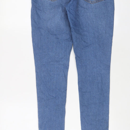 Tophop Womens Blue Cotton Skinny Jeans Size 32 in L32 in Regular Zip