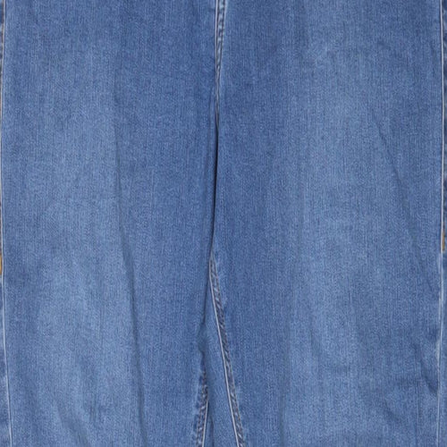 Tophop Womens Blue Cotton Skinny Jeans Size 32 in L32 in Regular Zip