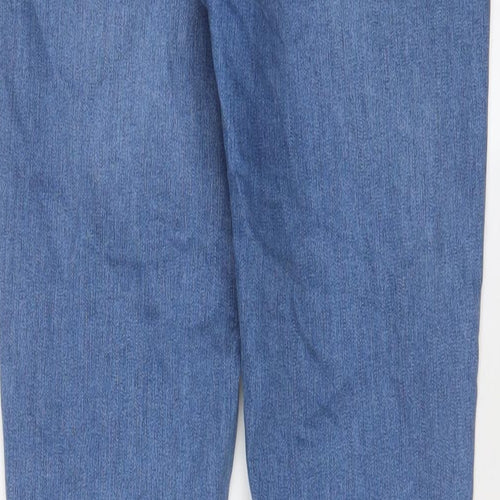 Tophop Womens Blue Cotton Skinny Jeans Size 32 in L32 in Regular Zip