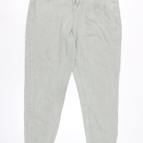 Riot Womens Green Cotton Tapered Jeans Size 32 in L27.5 in Regular Zip
